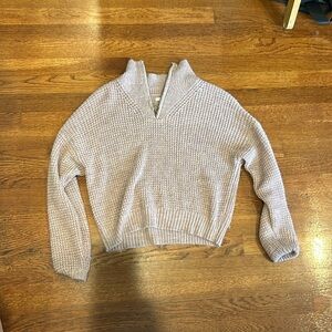 American Eagle Quarter Zip Knitted Sweater